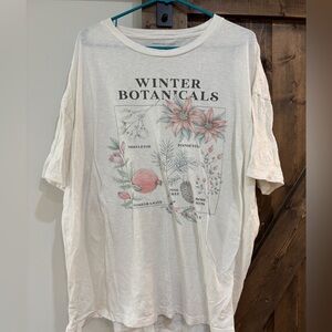 AE Oversized Winter Botanicals t-shirt